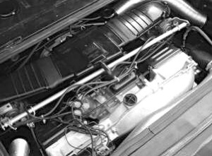 VW 1.7 litre with twin-carburettors installed in 411 Variant